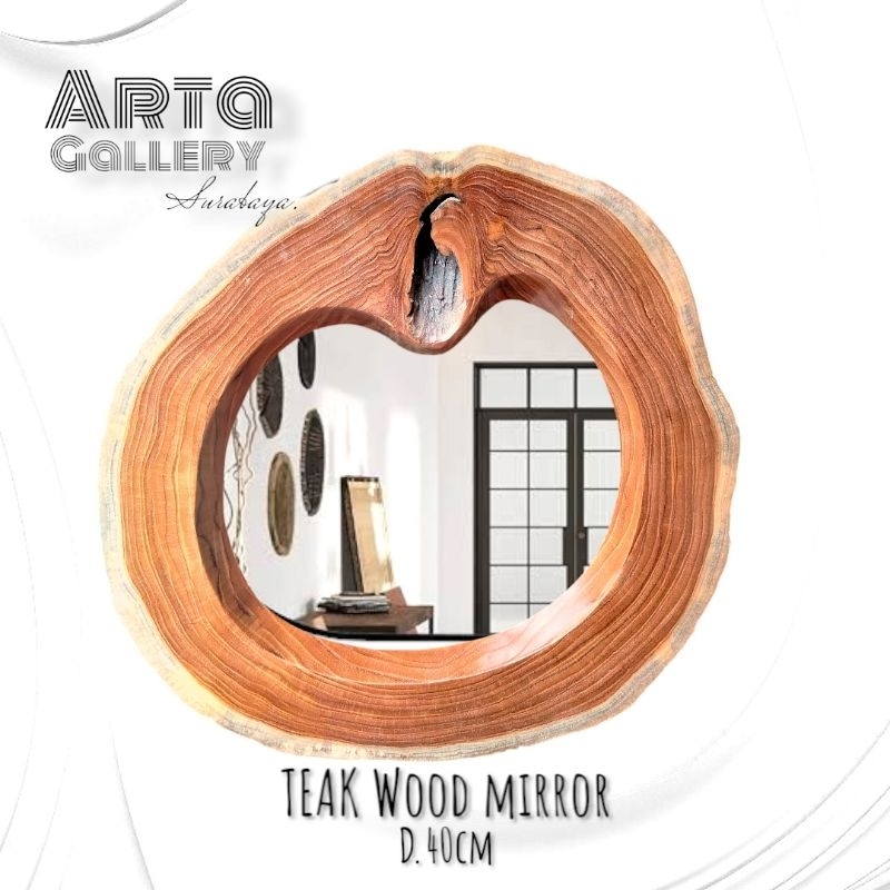 Cermin kayu jati natural , cermin kayu , cermin minimalis , cermin model natural, frame cermin , kay