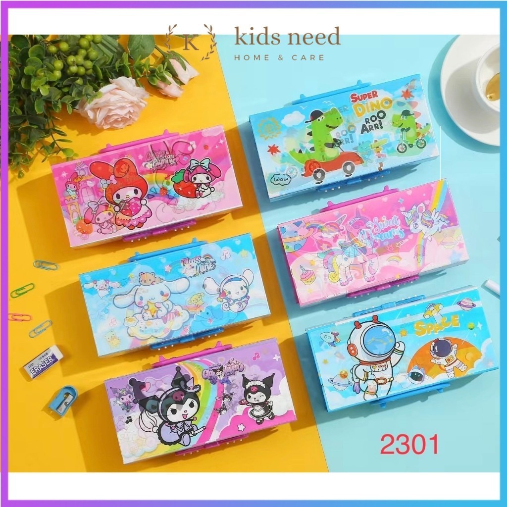 

1pcs Kotak Pensil Magnet Dus Kotak Pensil Bahan Dus Tebal Hologram Dilengkapi Kunci/pasword