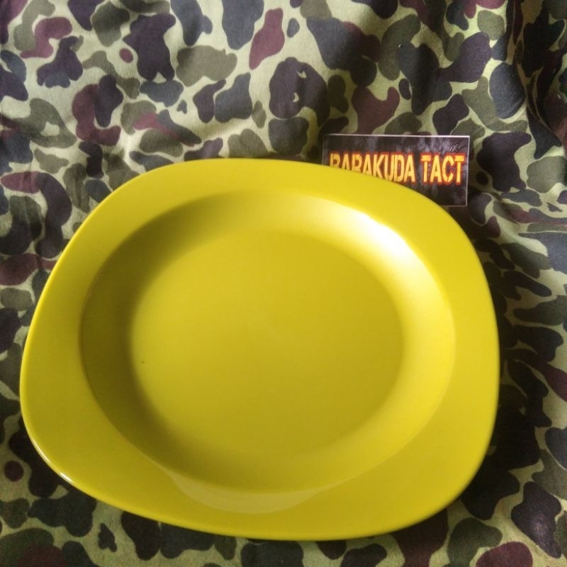 Piring Makan Tupperware Hijau  Tahan Banting Piring Plastik Berkualitas Tuppy Blossom Plate Piring C