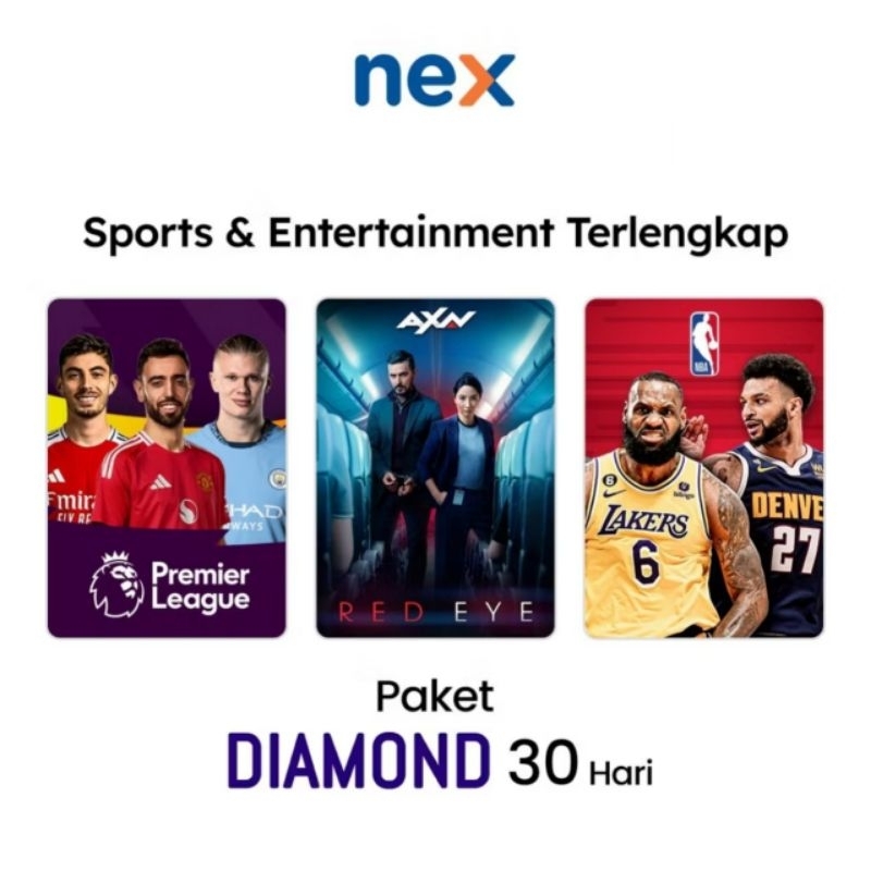 Paket Diamond Nex Parabola 1 Bulan - Olahrga dan Hiburan Terlengkap