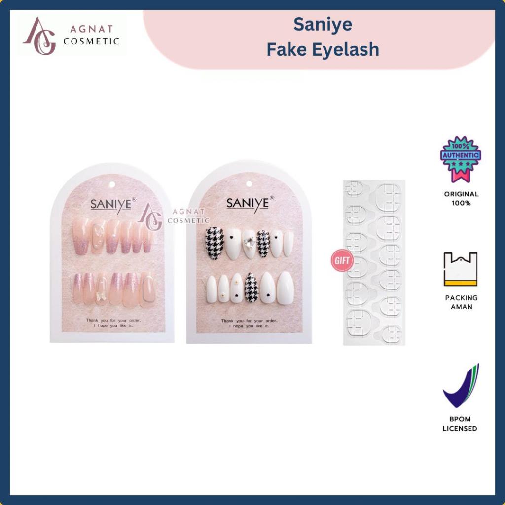 SANIYE Kuku Palsu Fake Nail Instant Nail Art Kuku Palsu Premium Free Lem Kuku N1001