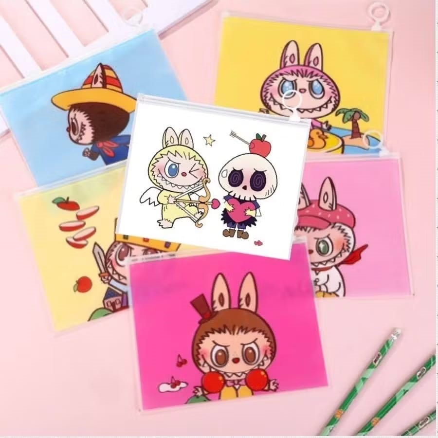 

Zipper Stationery Bag Multifungsi/Tempat Pencil Dompet Karakter/Ziper Pouch Kosmetik Motif/Pouch Dompet Serbaguna Lucu/ saving challenge