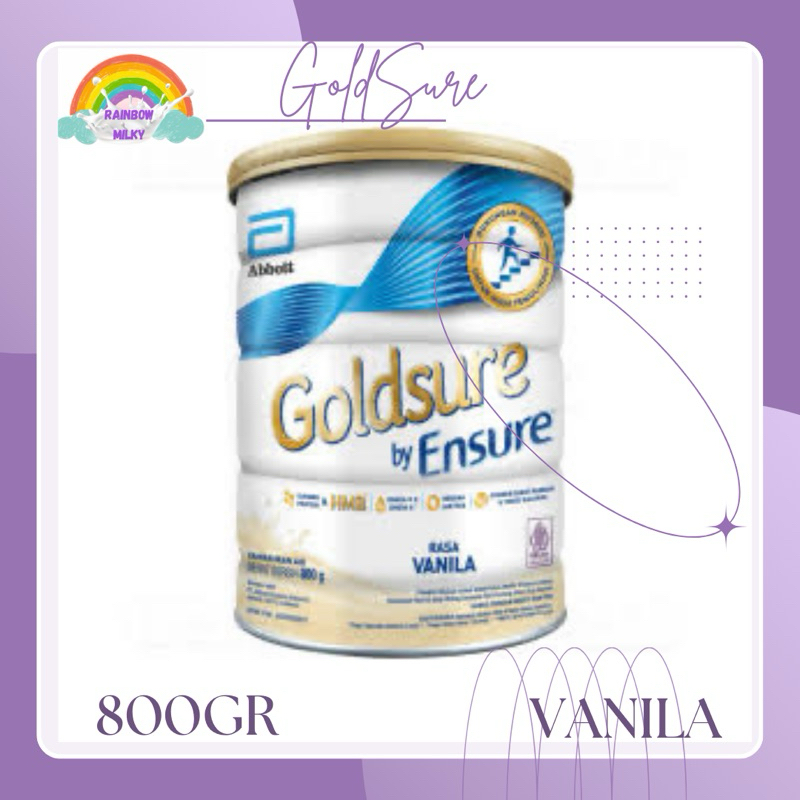 

Goldsure By Ensure Vanila 800 Gram / Goldsure 800gr / Susu Penambah Nutrisi Dewasa Selama Masa Pemulihan
