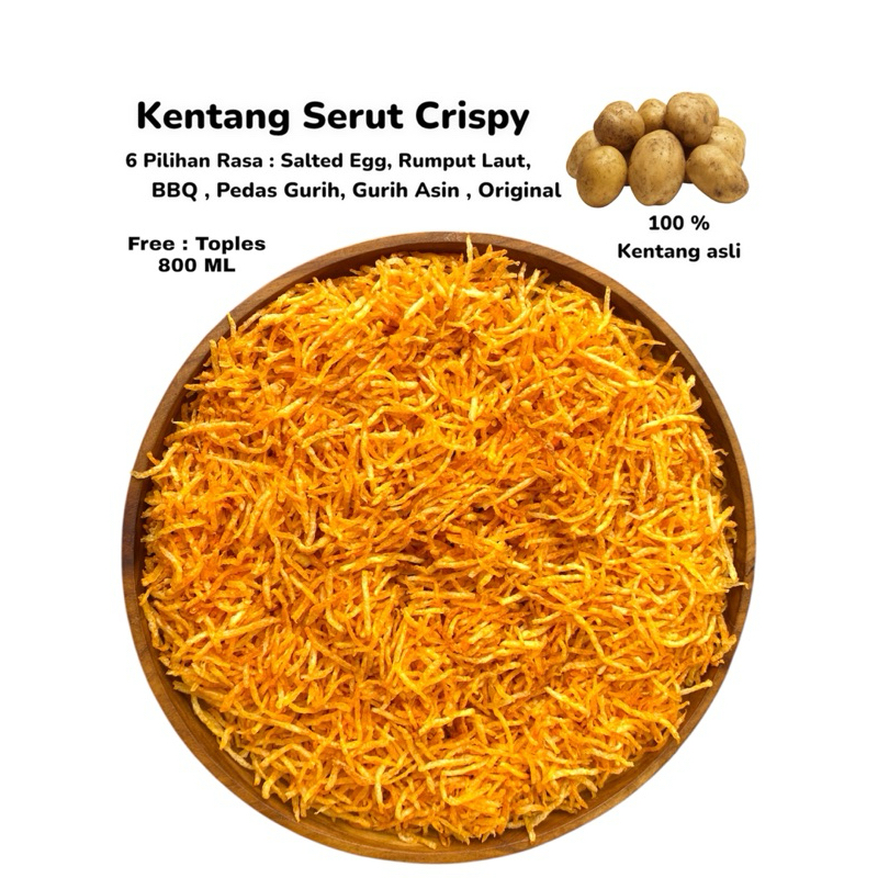 

RB KENTANG SERUT CRISPY 1 Toples 800 ML Aneka Rasa