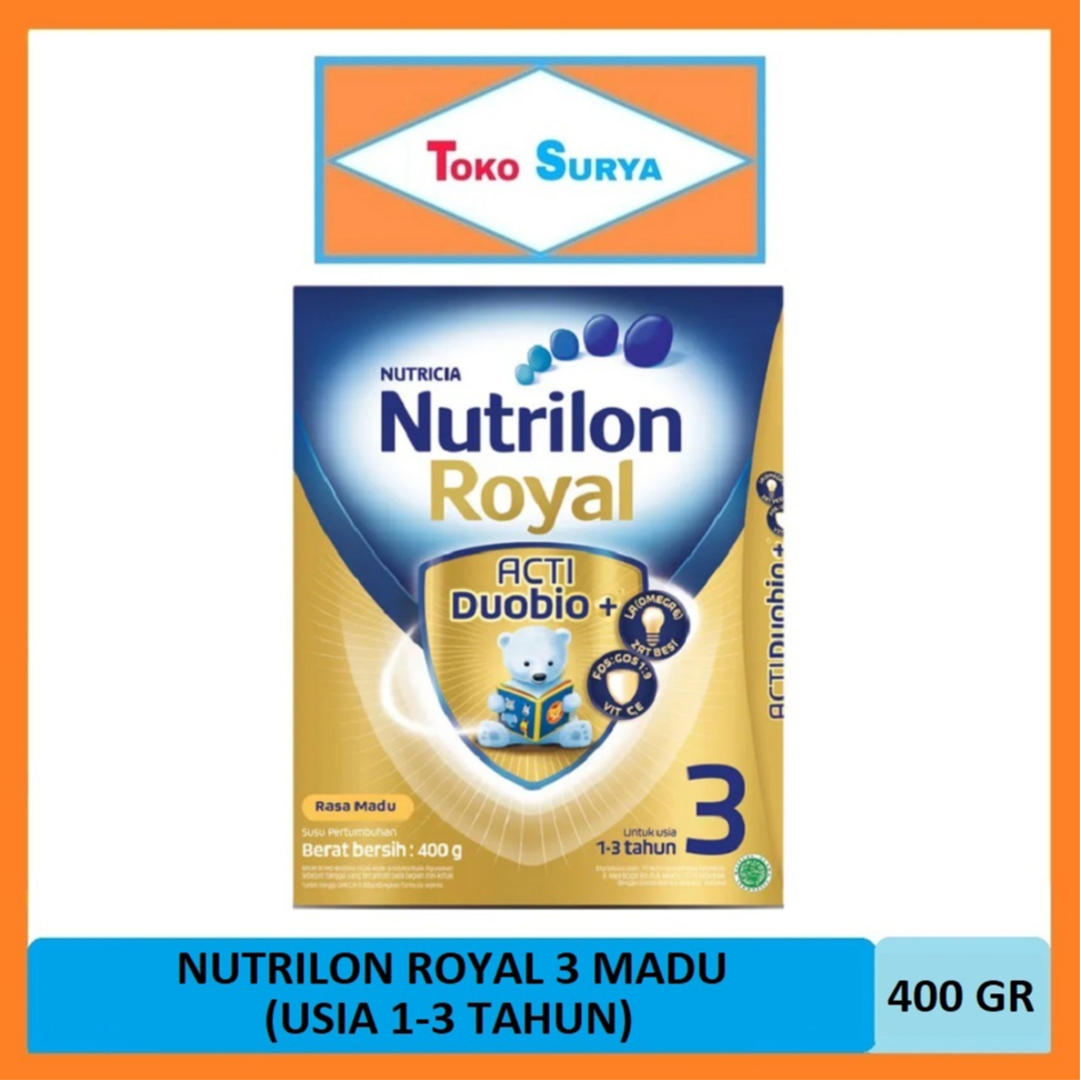

Nutrilon Royal 3 Madu Usia 1-3 Tahun Susu Pertumbuhan Anak Bubuk 400 Gr