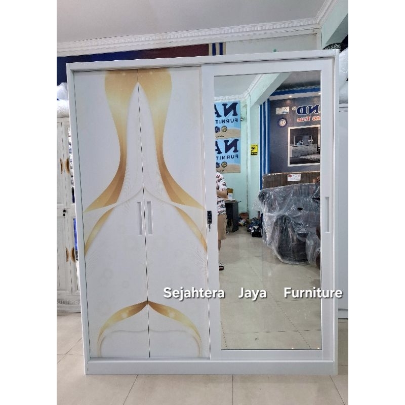 Lemari Besi Jumbo 160x195cm (Plat tebal 0,8mm)