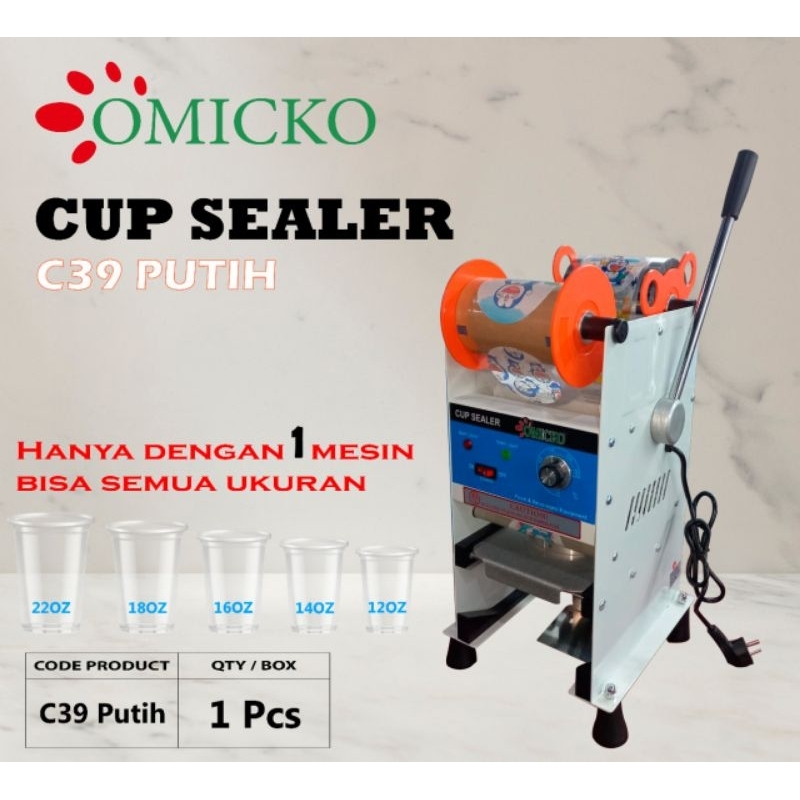Cup Sealer OMICKO C39 PUTIH