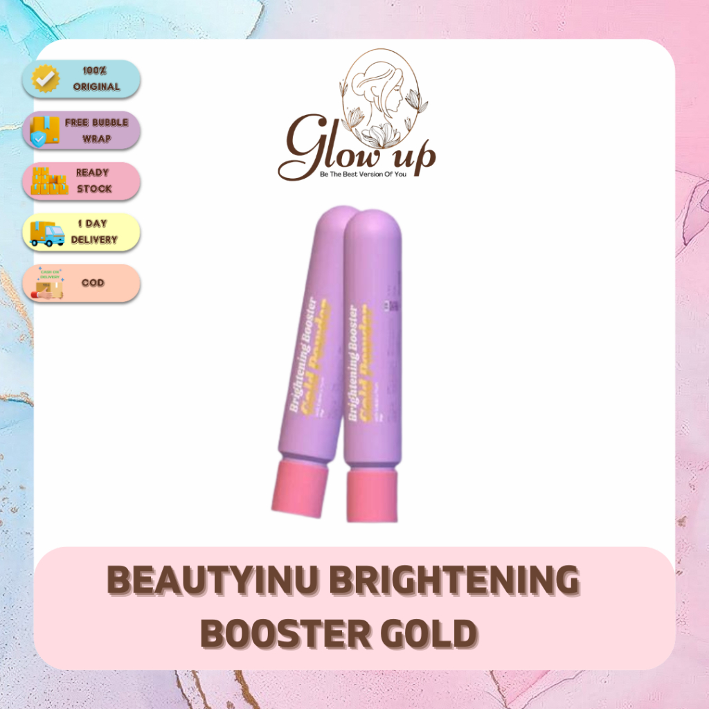 Gold Powder Brightening Booster Beautyinu Serbuk Pemutih Badan