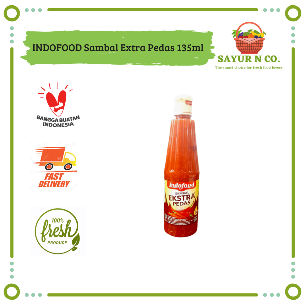 

INDOFOOD Sambal Extra Pedas Botol 135ml | Sayur N Co Bekasi