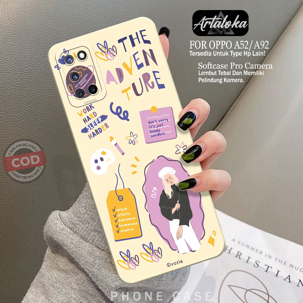 Softcase Hp OPPO A92/A52 Fashion Case Kartun Case OPPO A92/A52 Silikon TPU Pro Camera Casing OPPO A9