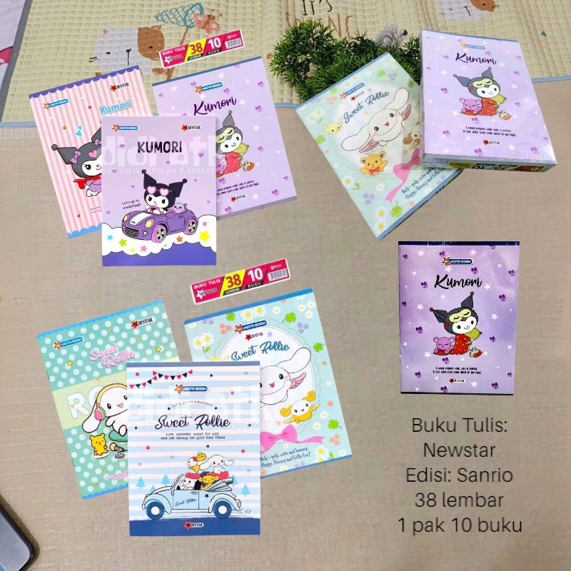 

Buku Tulis Kuromi cinnamorol Isi 10 BUKU 38 Lembar Newstar kuromi Viral