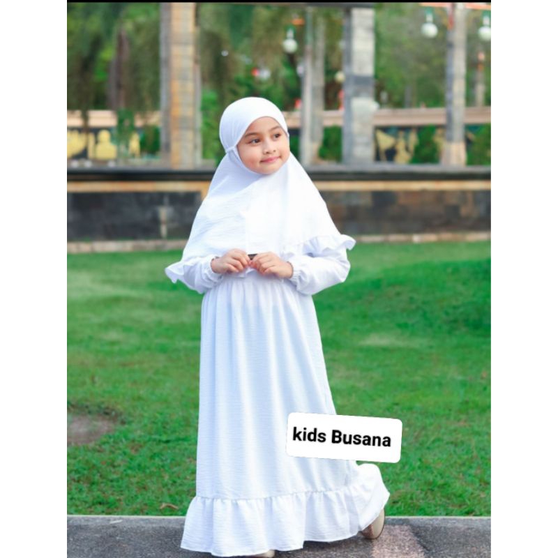 Busana Muslim Denpasar, Gamis anak putih Denpasar , gamis manasik Denpasar