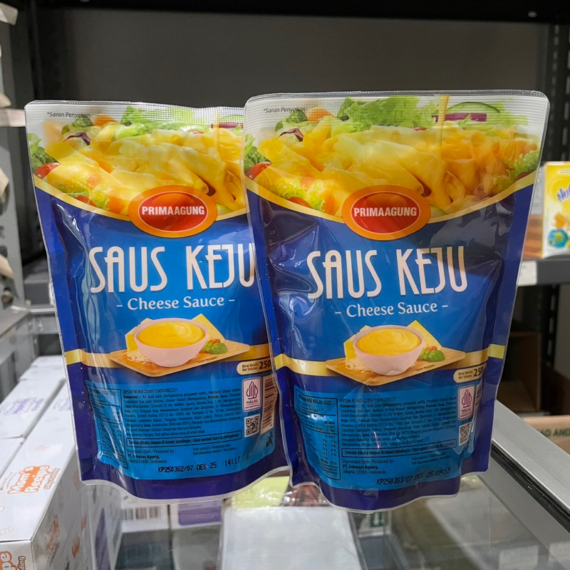 

Prima Saus Keju 250gr / Cheese Sauce / Toping Keju Gurih Prima