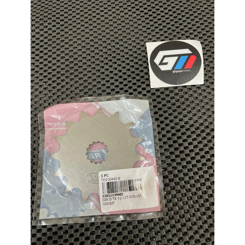 Sprocket Gir Gear Depan 520 15T Yamaha Yz 125 TK RACING
