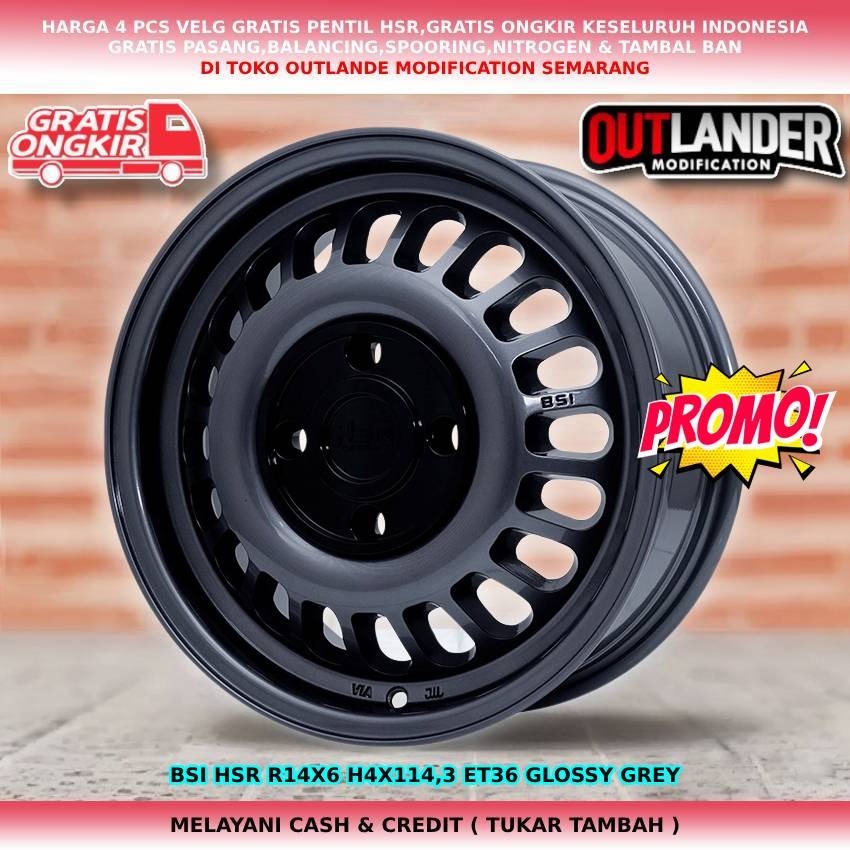 velg mobil racing model klasic r14, velg mobil veloz kijanglgx xenia avanza accent atos hsr bsi r14