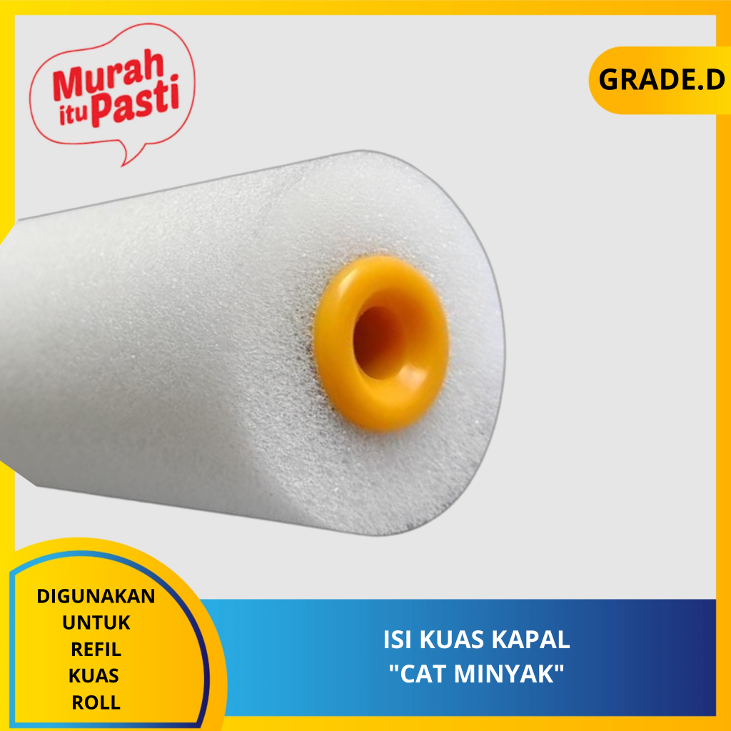 ISI KUAS KAPAL "CAT MINYAK" 4" - refill kuas roll mini - rolan kecil. [D][#ISI KUAS]