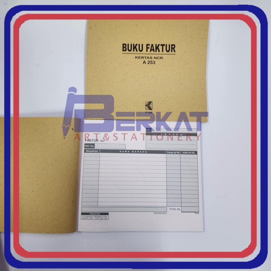 

Buku Faktur Besar 1/2 Folio 3 Ply / Rangkap 3