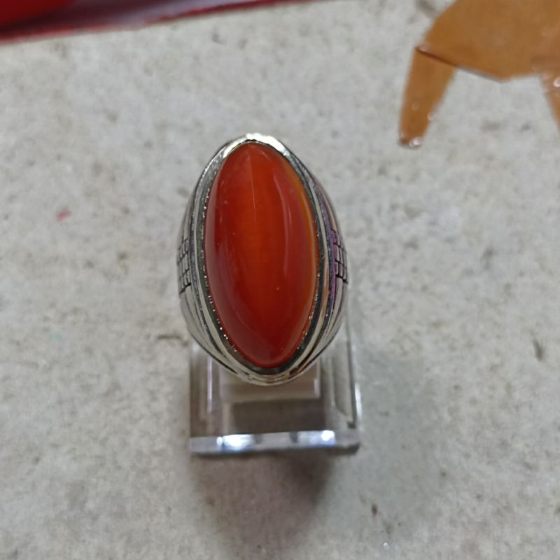 Batu akik natural pandan merah