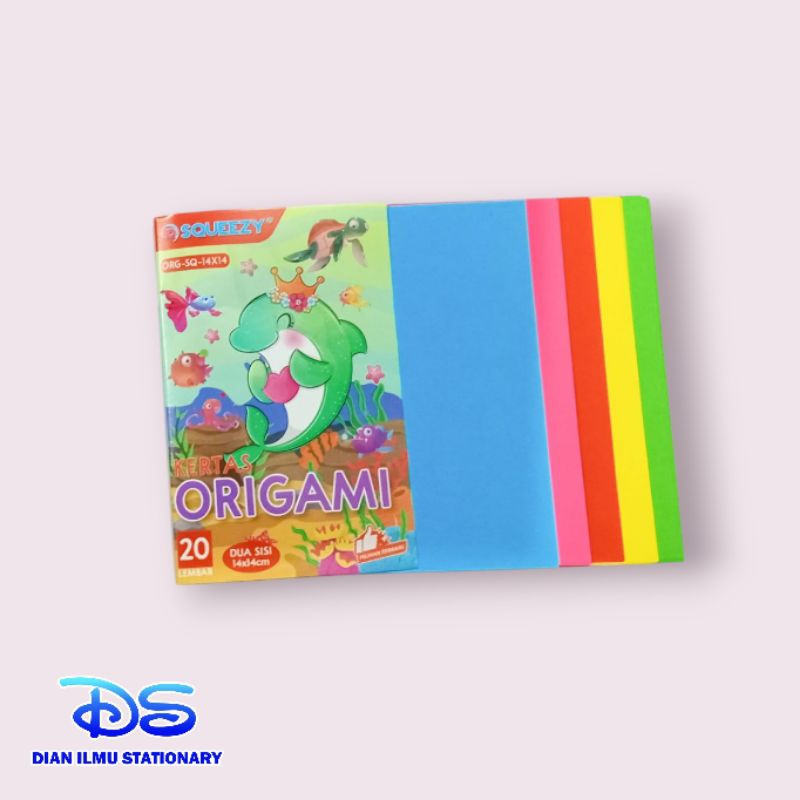 

origami kertas lipat 14x14 squeezy