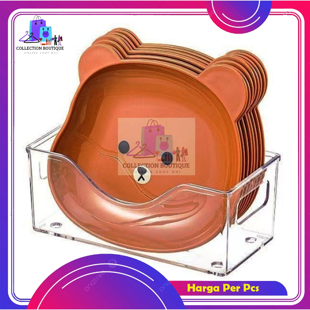 Piring Makan Anak / Piring Makan Model Bear / Model Beruang / Piring Snack / Piring Makan Anak Lucu 