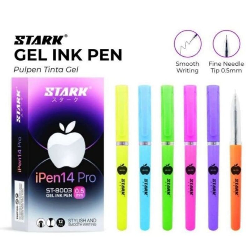 

(12 bh) Pen Pulpen Ballpoint Gel 0,5 Murah Grosir