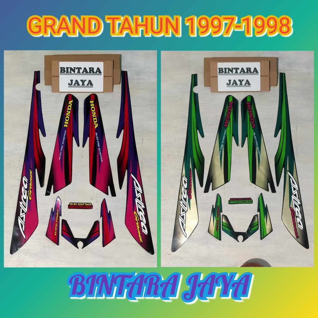 Stiker Lis Striping Honda Astrea Grand Tahun 1997-1998