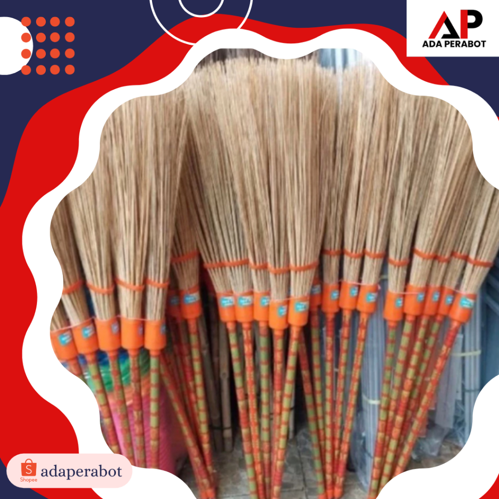 SAPU LIDI GAGANG TAMAN HALAMAN TANGKAI GAGANG PANJANG / SAPU LIDI OUTDOOR JUMBO