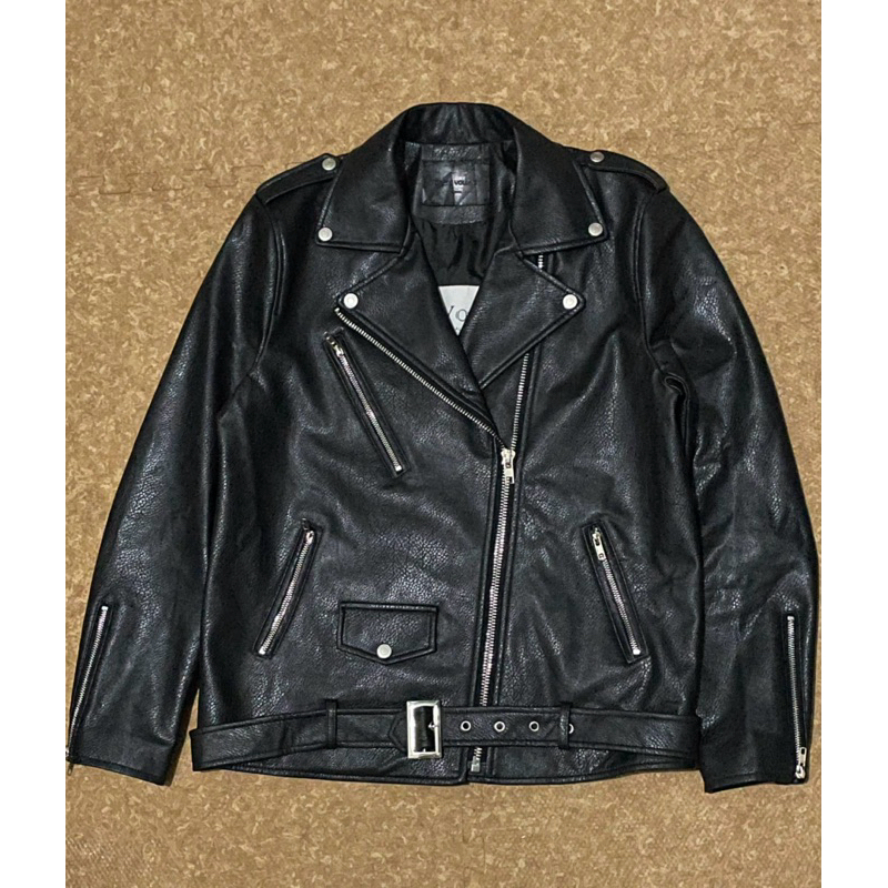 Dress Volume Faux Leather Jacket Ramones