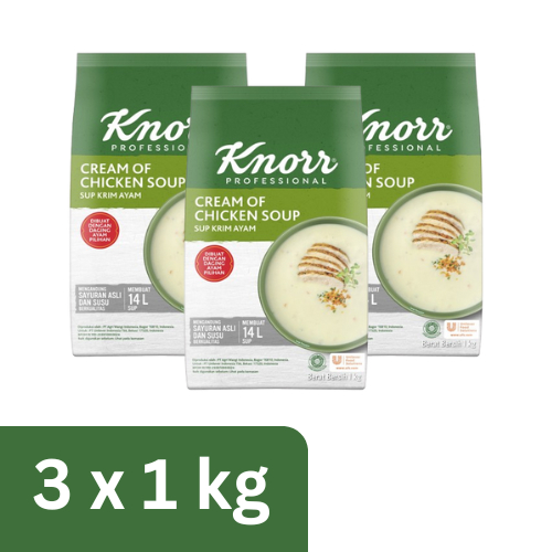 

Knorr Cream of Chicken Soup 1Kg - 3 Pouch