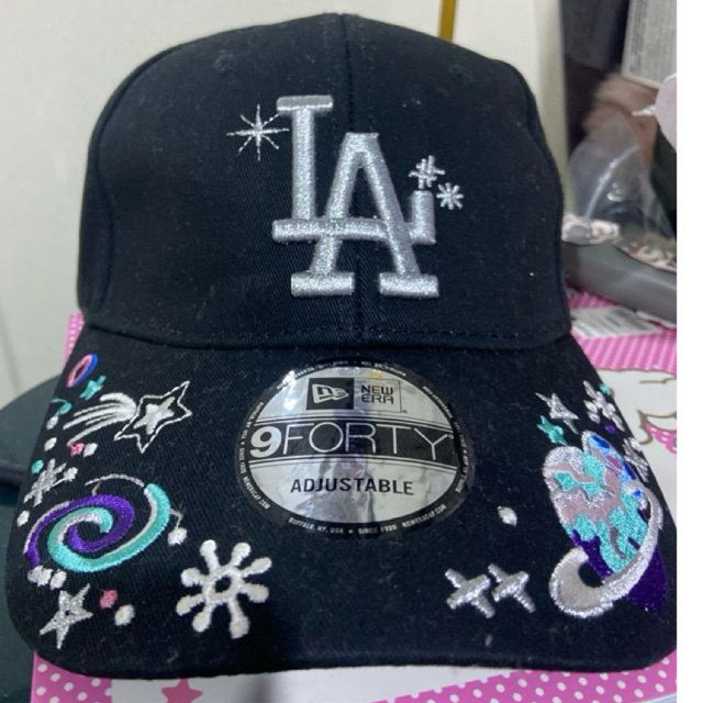 cap topi LA NEW ERA ADJUSTABLE sale unisex topi casual hitam logo LA