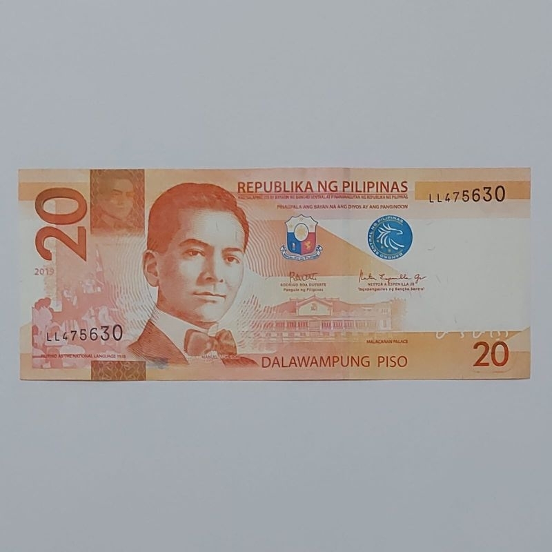 Uang Asing Pilipina Peso Pecahan 20 Peso