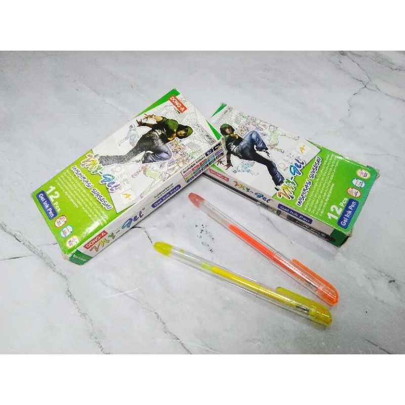 

PENA DONG-A MY- GEL ISI 12 PCS / BALLPOINT GEL INK PEN 0.5 MM - DONG-A