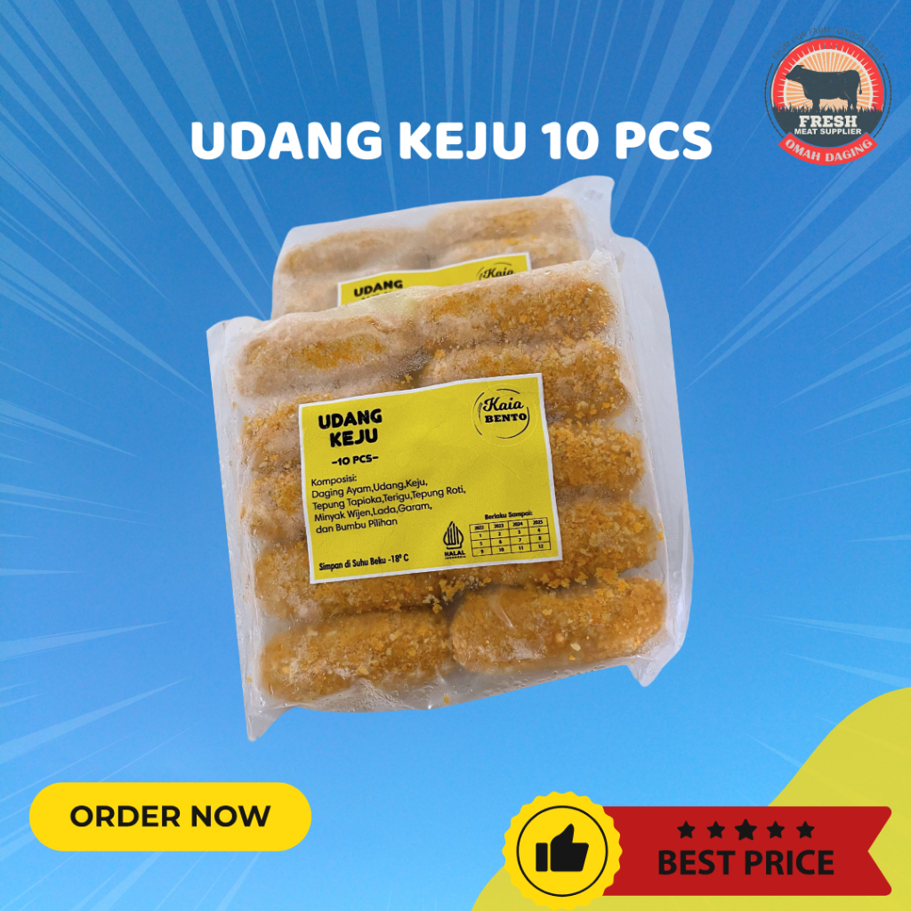 

Udang Keju Frozen Enak 10 Pcs