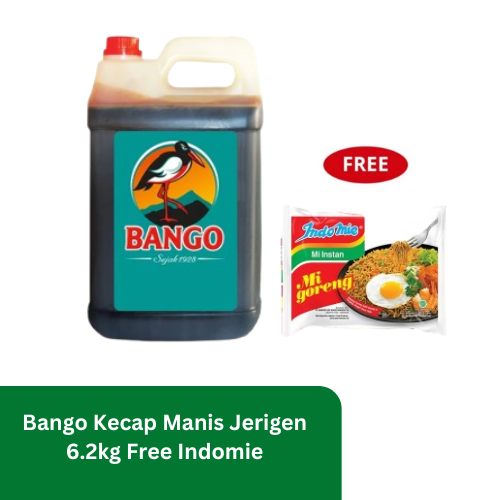 

Bango Kecap Manis Jerigen 6.2kg Free Indomie