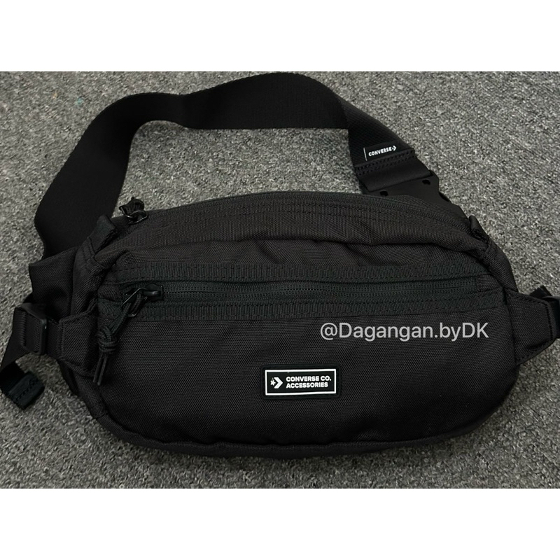 Waistbag Converse Classic Logo Small Original Barang Resmi 100% Full Hitam