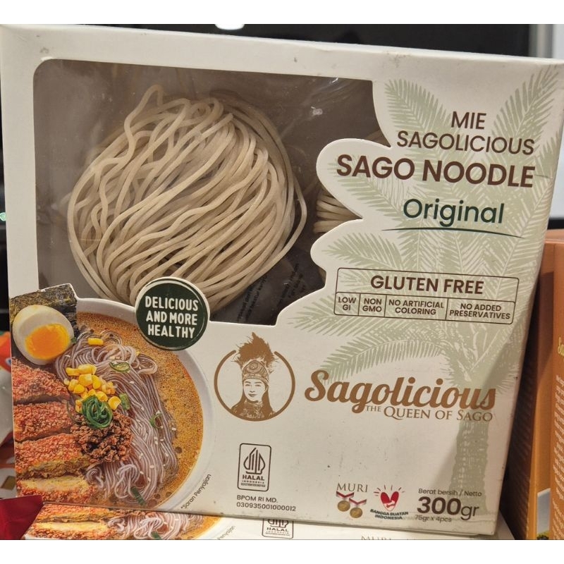 

Mie Sagu Original SAGOLICIOUS Sago Noodle Original 300g - RM (Can Use Vegan / Dapat Untuk Vegetarian).