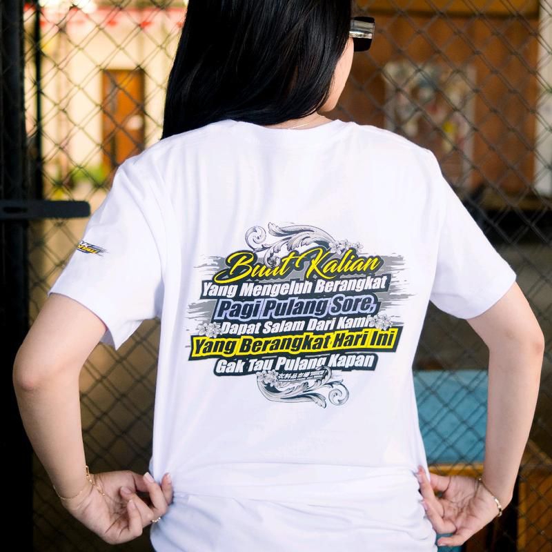Kaos Anak Rantau V1/Baju T-shirt Anak Rantau Buat Kalian Yang Mengeluh Berangkat Pagi Pulang Sore/Ka