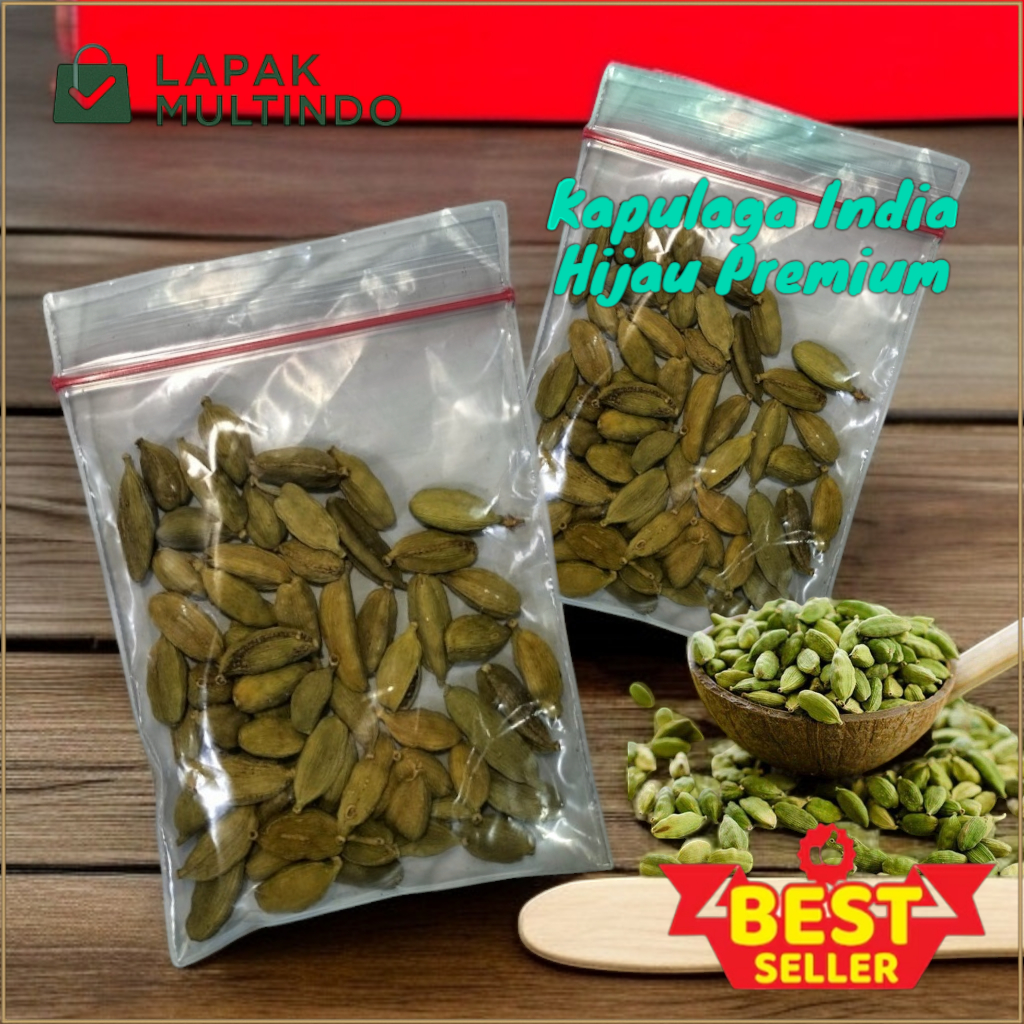 

Kapulaga India Hijau Premium / Green Cardamom Kapol Hijau Kapulaga Ijo Bumbu Dapur Rempah Nusantara Kapolaga