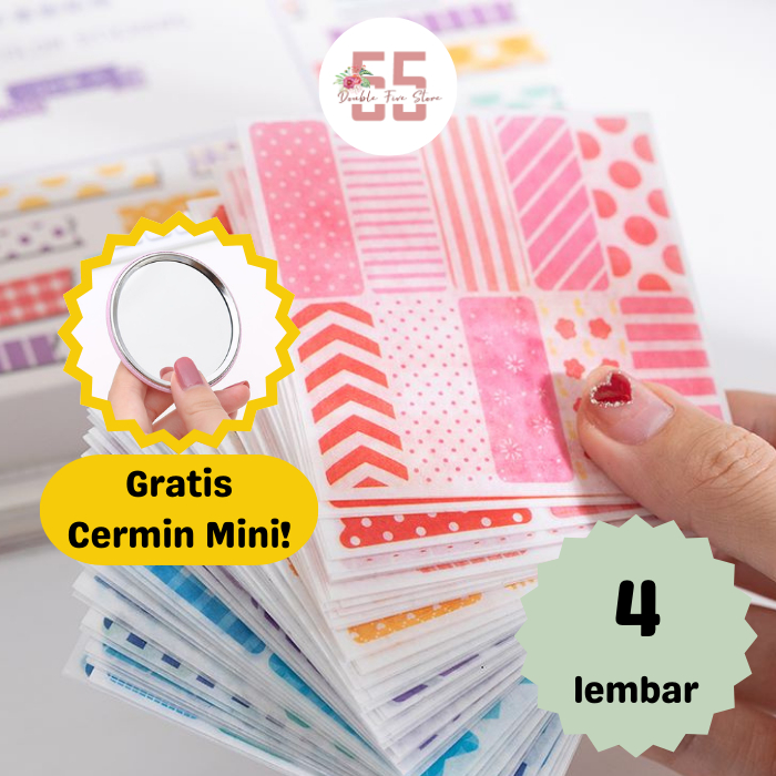 

Sticker Aesthetic Dekorasi Jurnal Scrapbook Motif Patterns - 082