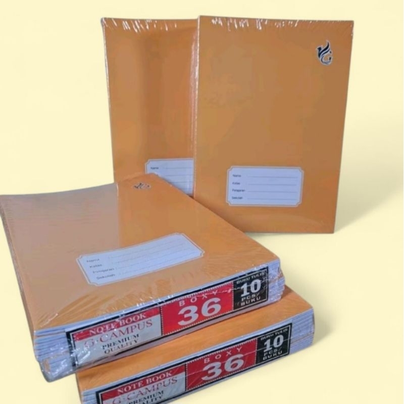 

Buku Tulis G-Campus Boxy Sampul Coklat 36 lembar