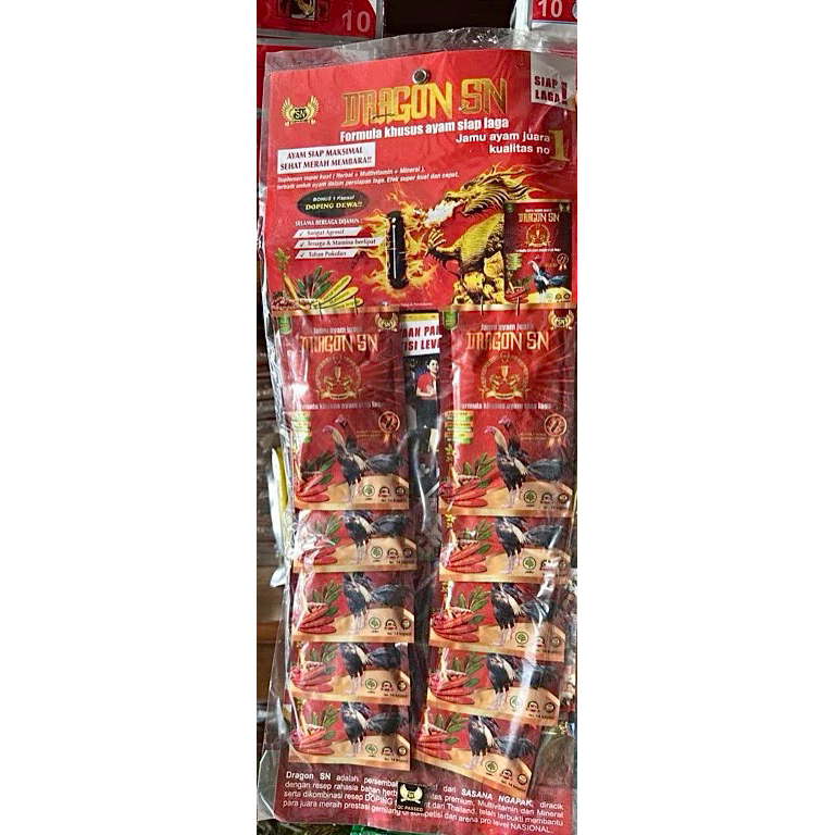 DRAGON SN 1 Renteng Jamu Ayam Jago Aduan Bangkok Thailand