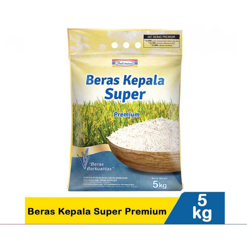 

Beras Kepala Super Indomart 5kg