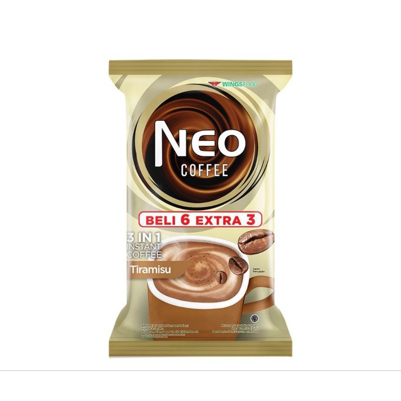 

NEO Coffee 3 in 1 Kopi Tiramisu / Caramel Machiato Sachet Per 1 pcs 20 gr
