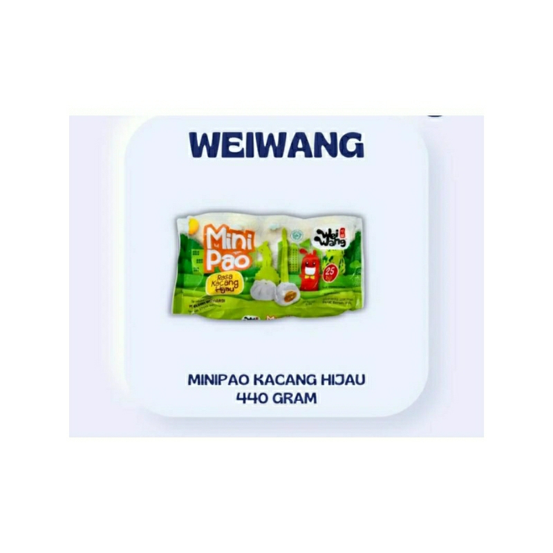 

Weiwang Mini Pao Kacang Hijau 440g (25 biji)