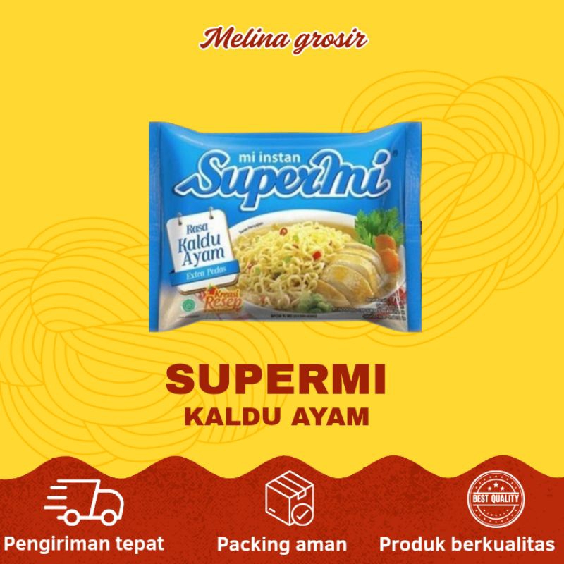 

SUPERMI MIE INSTAN KALDU AYAM 1 CRTN ISI 40