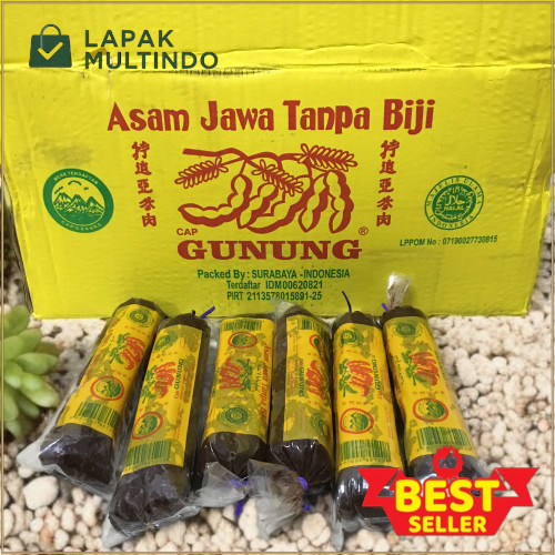 

Asam Jawa Tanpa Biji Cap GUNUNG 150 Gram Kemasan Panjang Bisa COD