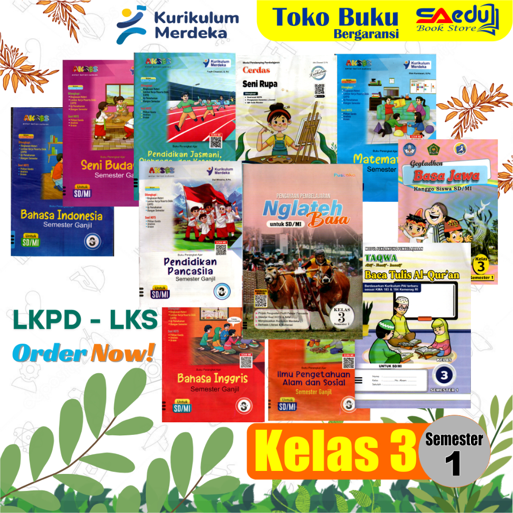 LKS // LKPD  KELAS 3 SEMESTER 1 (GANJIL) UNTUK SD/MI KURIKULUM MERDEKA