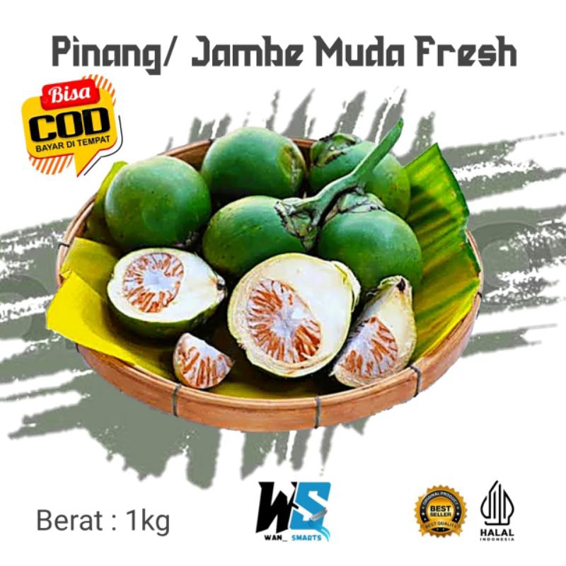 

Promo Buah Pinang Muda Segar, Buah Pinang Jambe, Buah Pinang Muda 1 kg COD
