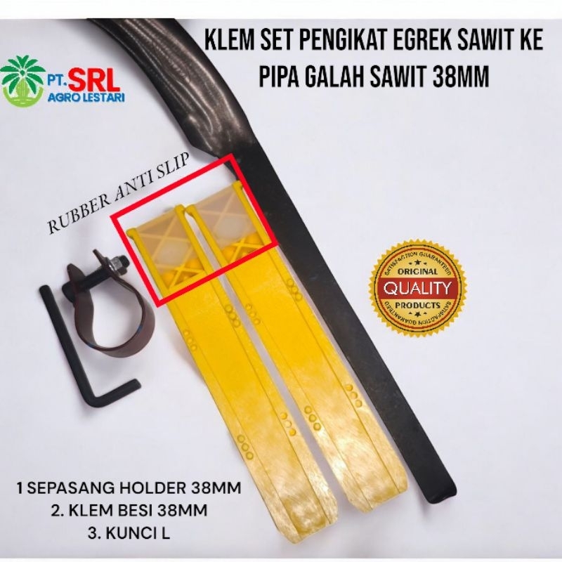 KLEM SET PENGIKAT EGREK SAWIT 38MM KE PIPA GALAH SAWIT BAWAH 1 ½ INCHI COD