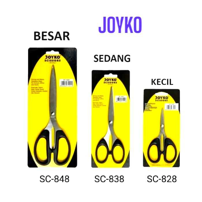

JOYKO Gunting Stainless SC-828 838 848 Kecil Sedang Besar Harga Satuan